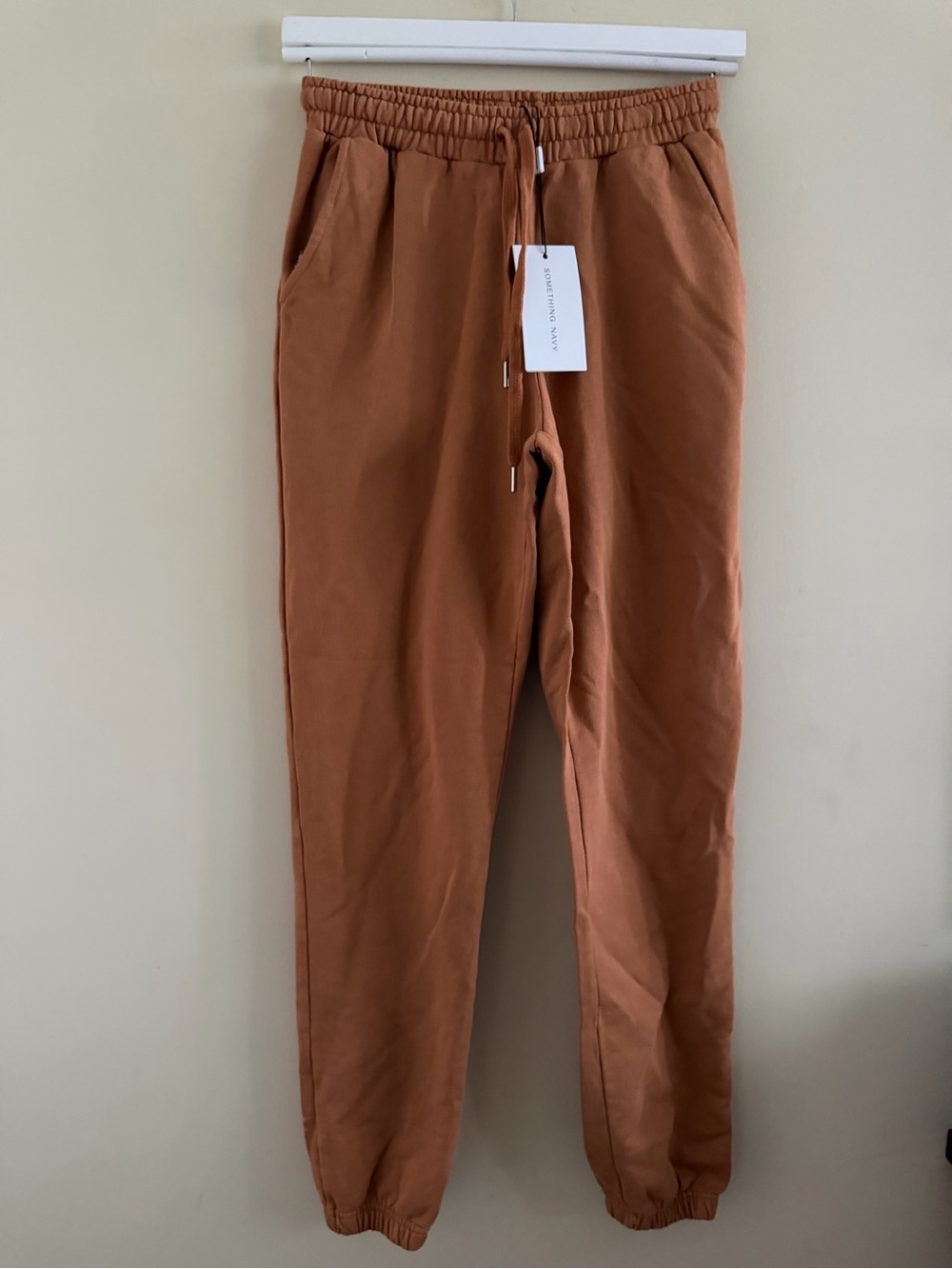 New! Something Navy Women's Jogger Pants in Rust Brown